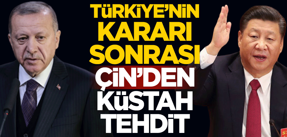Türkiye'nin koronavirüs kararı sonrası Çin'den küstah tehdit