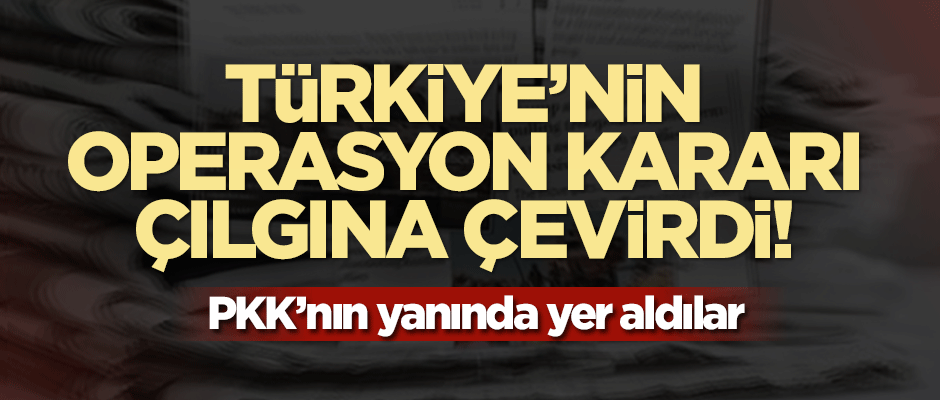 Türkiye'nin operasyonu Batı medyasını çılgına çevirdi!