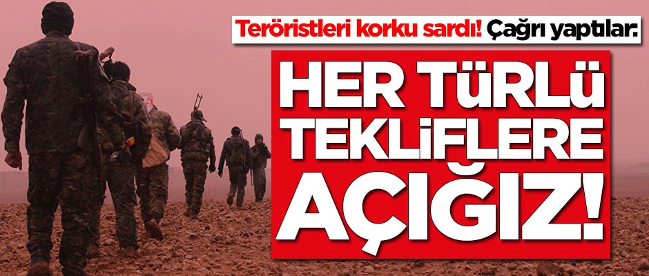 Türkiye'nin operasyonu teröristleri korkuttu: Her türlü tekliflere açığız