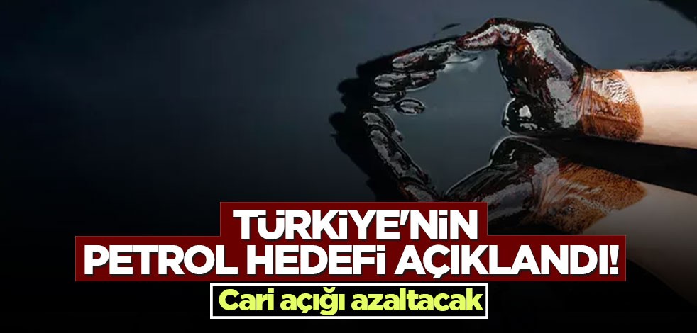 Türkiye'nin petrol hedefi açıklandı!