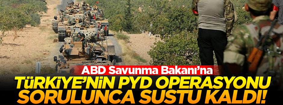Türkiye'nin PYD operasyonu sorulunca sustu kaldı!
