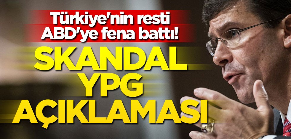 Türkiye'nin rest çekmesi ABD'ye fena battı! Skandal YPG açıklaması