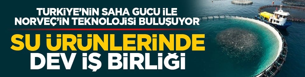 Türkiye’nin saha gücü ile Norveç’in teknolojisi buluşuyor: Su ürünlerinde dev iş birliği