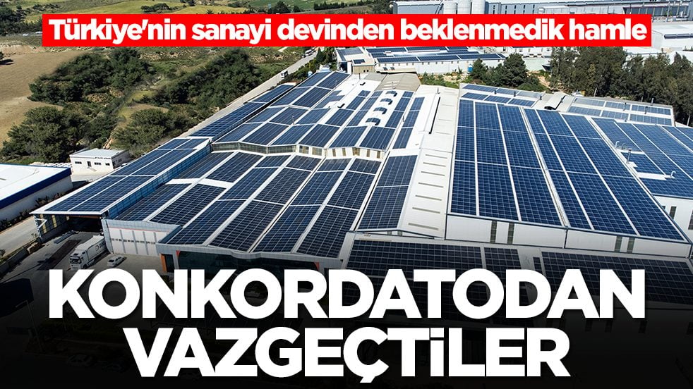 Türkiye'nin sanayi devinden beklenmedik hamle: Konkordatodan vazgeçtiler