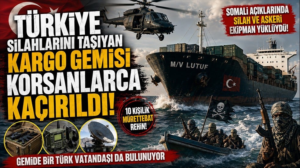 Türkiye'nin silahlarını taşıyan kargo gemisini korsanlar kaçırdı!