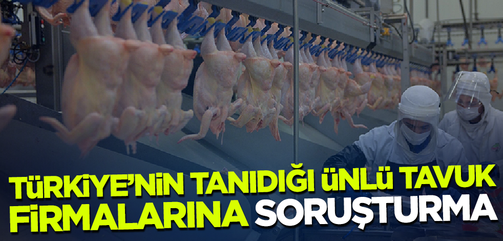 Türkiye'nin tanınmış ünlü tavuk firmalarına soruşturma