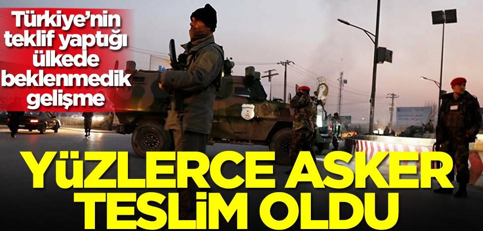 Türkiye’nin teklif yaptığı ülkede beklenmedik gelişme! Yüzlerce asker teslim oldu