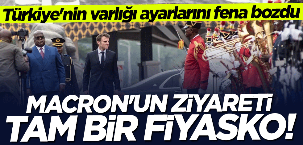 Türkiye'nin varlığı ayarlarını fena bozdu: Macron'un ziyareti tam bir fiyasko!