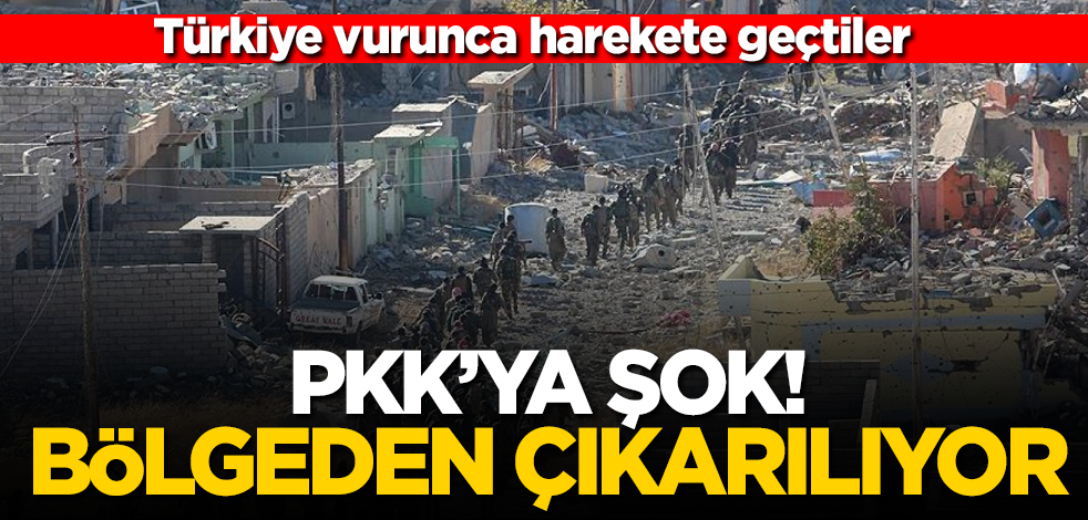 Türkiye'nin vurmasının ardından Sincar'daki PKK varlığına son veriliyor!