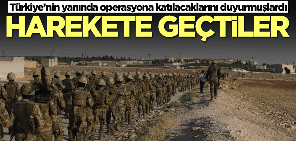 Türkiye’nin yanında operasyona katılacaklarını duyurmuşlardı! Bir anda harekete geçtiler