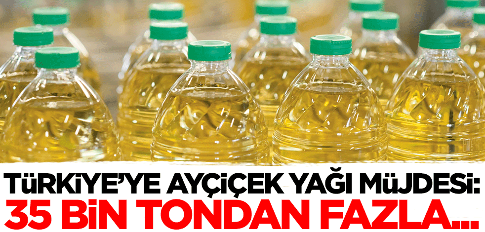 Türkiye'ye ayçiçek yağı müjdesi: 35 bin tondan fazla...