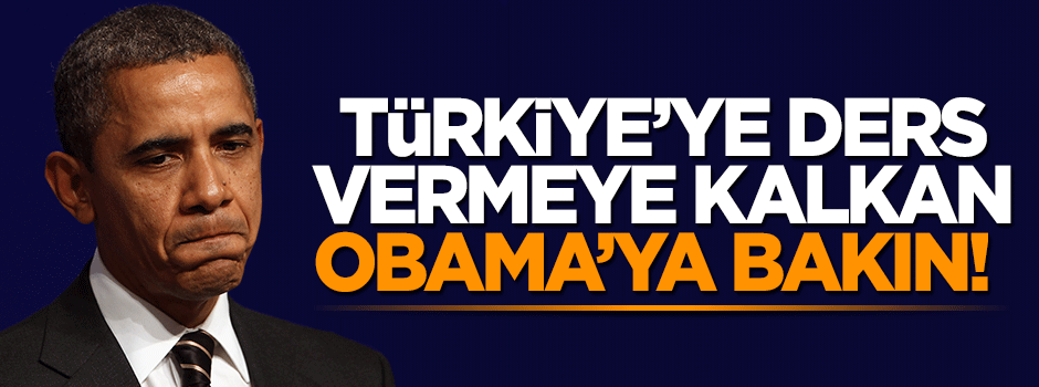 Türkiye'ye 'Basın özgürlüğü' dersi vermeye kalkan Obama'ya bakın