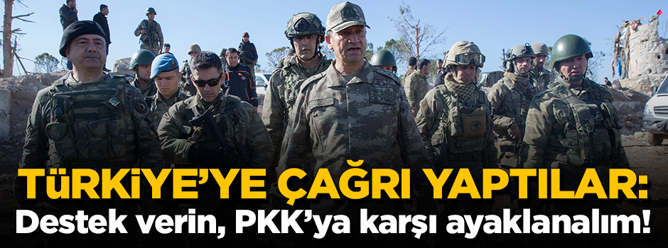 Türkiye'ye çağrıda bulundular: Destek verin PKK'ya karşı ayaklanalım