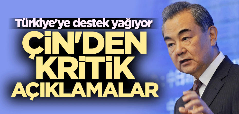 Türkiye'ye destek yağıyor! Çin'den kritik açıklama