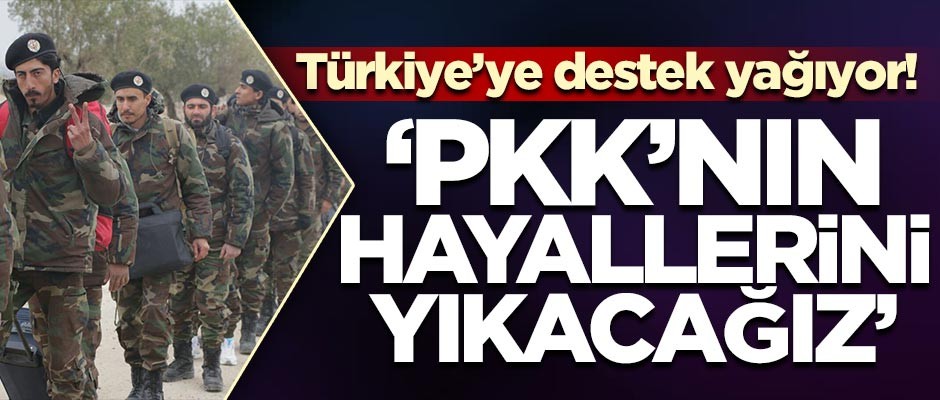 Türkiye'ye destek yağıyor! 'PKK'nın hayallerini yıkacağız'