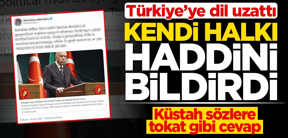 Türkiye'ye dil uzatan Somalili muhalif siyasetçiye kendi halkından tokat gibi cevap!