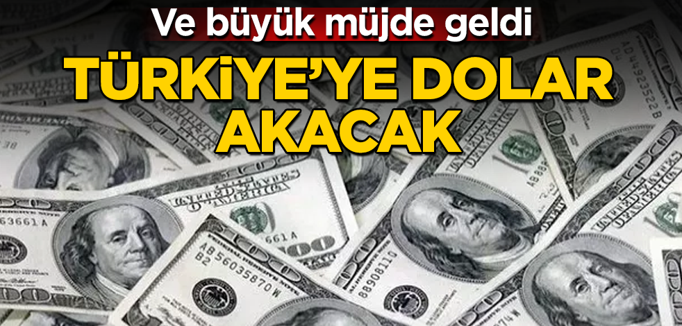 Türkiye'ye dolar akacak! Büyük müjde geldi