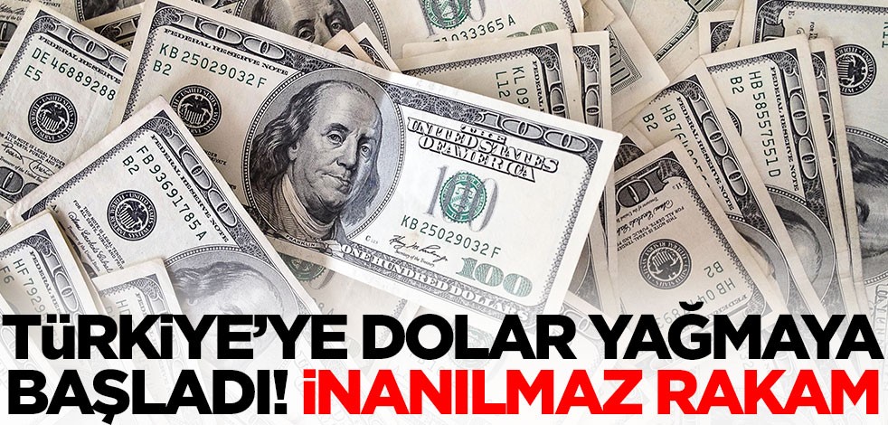 Türkiye'ye dolar yağmaya başladı! İnanılmaz rakam