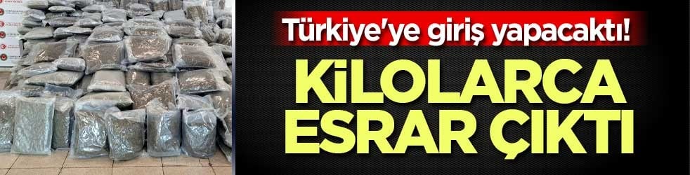 Türkiye'ye giriş yapacaktı! 287 kilo esrar çıktı