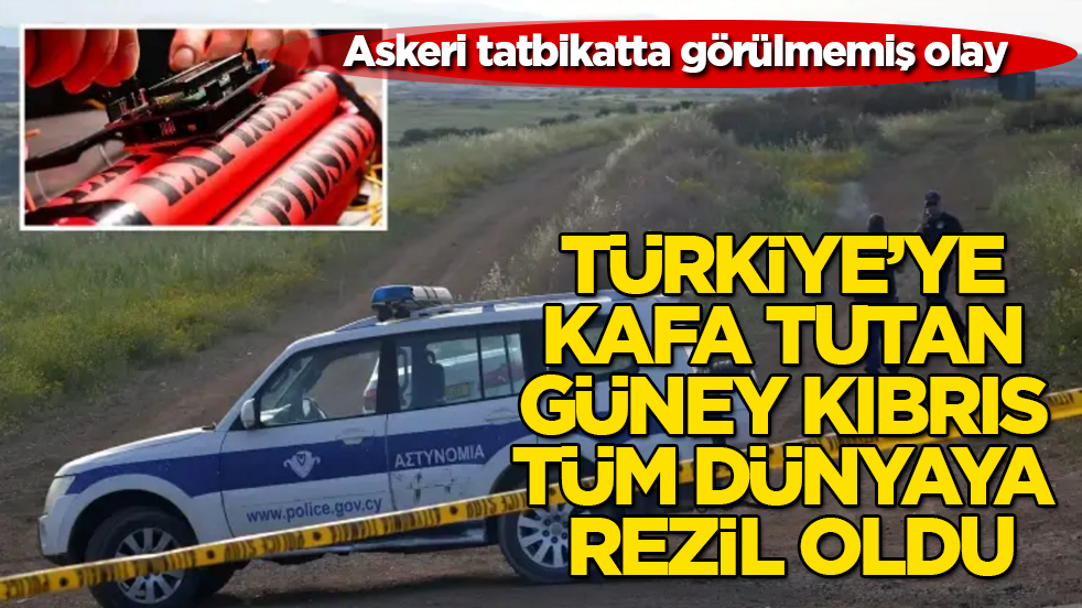 Türkiye’ye kafa tutan Güney Kıbrıs tüm dünyaya rezil oldu! Askeri tatbikatta görülmemiş olay