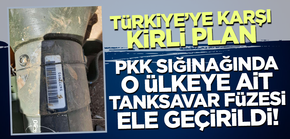 Türkiye'ye karşı kirli plan! PKK sığınağında İsveç üretimi AT-4 tanksavar füzesi