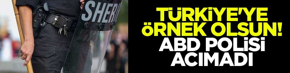 Türkiye'ye örnek olsun! ABD polisi acımadı