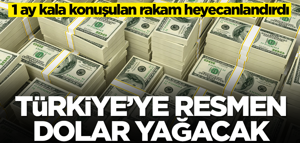 Türkiye'ye resmen dolar yağacak! 1 ay kala konuşulan rakam heyecanlandırdı