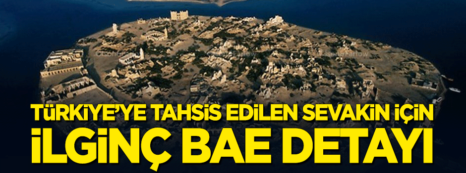Türkiye'ye tahsis edilen adada ilginç BAE detayı