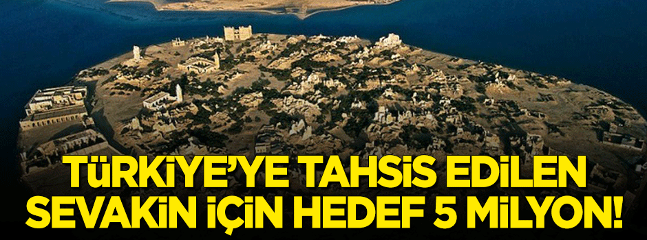 Türkiye'ye tahsis edilen Sevakin Adası için hedef 5 milyon