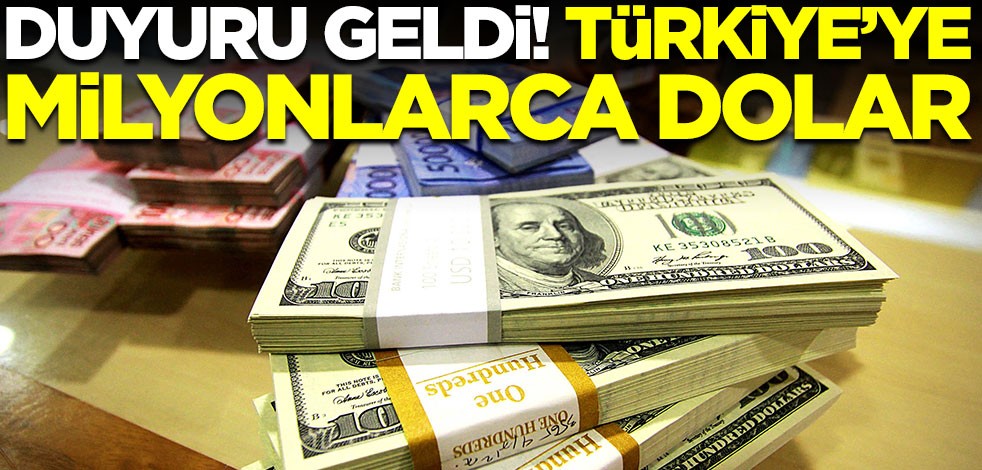 Türkiye'ye tamı tamına 1 milyar dolar! Müthiş haber geldi