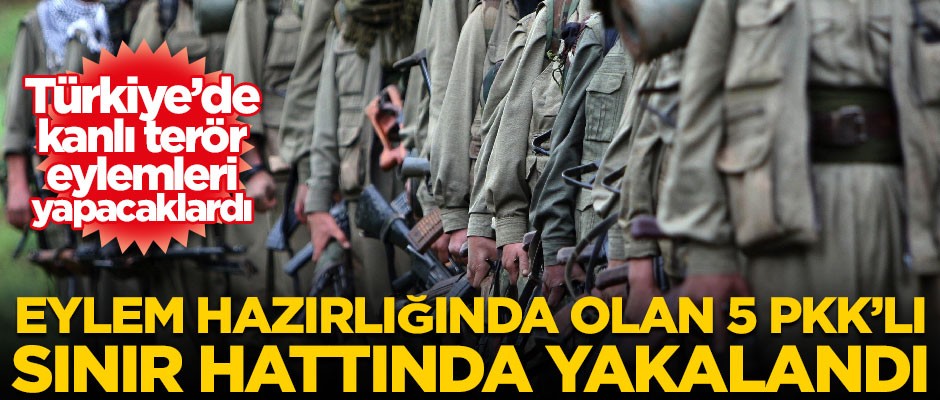 Türkiye'yi kana bulayacaklardı! Sınır hattında yakalandılar