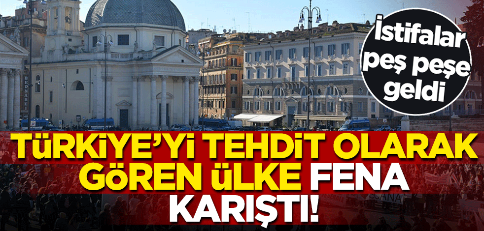 Türkiye'yi tehdit olarak gören İtalya'da siyasi kriz çıktı! 2 bakan ve 1 bakan yardımcısı istifa etti