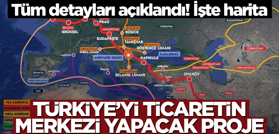 Türkiye’yi ticaretin merkezi yapacak proje