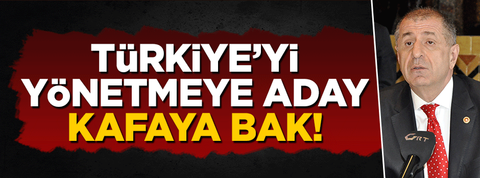 Türkiye'yi yönetmeye aday kafaya bak!