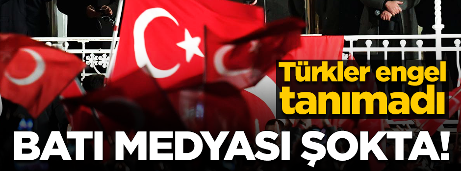 Türkler engelleri aştı, Reisiyle buluştu...Batı medyası şok oldu!