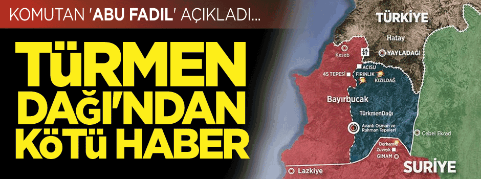 Türkmen Dağı'ndaki stratejik tepe düştü