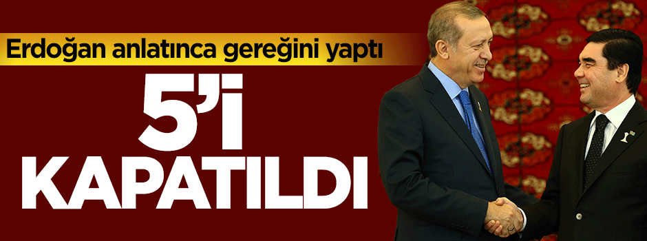 Türkmenistan'daki paralel okullara darbe