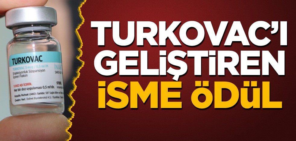 TURKOVAC'ı geliştiren isme ödül
