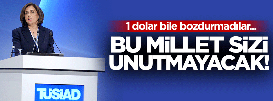 TÜSİAD halkın seferberliğine karşı sessiz kaldı