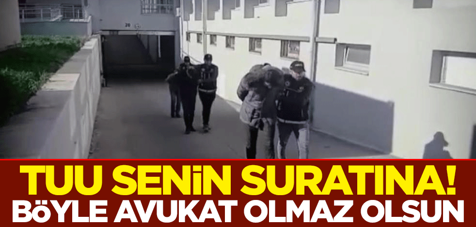 Tuu senin suratına! Böyle avukat olmaz olsun