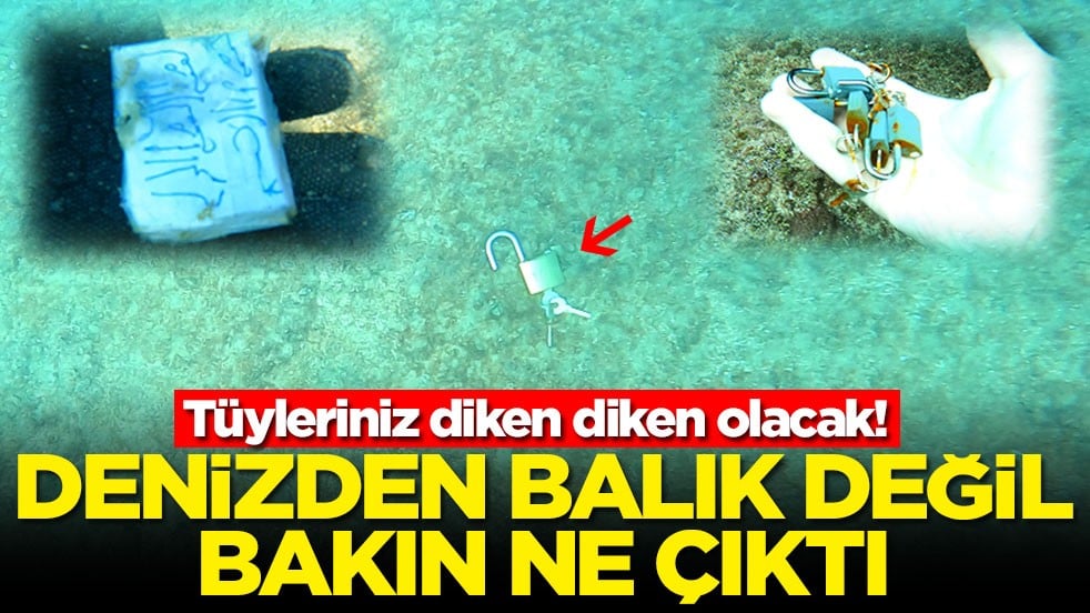 Tüyleriniz diken diken olacak! Denizden balık değil bakın ne çıktı