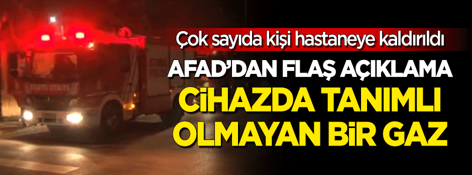 Tuzla'daki esrarengiz gaz için flaş açıklama