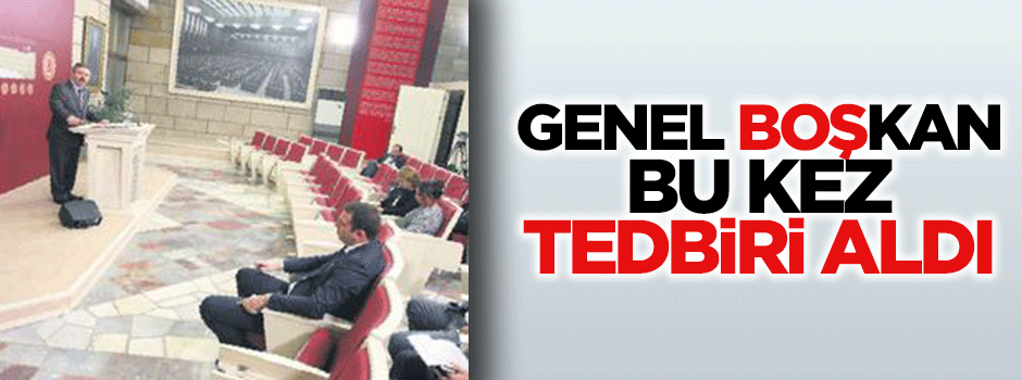 Tuzluk vekil İdris Bal bu kez tedbiri elden bırakmadı