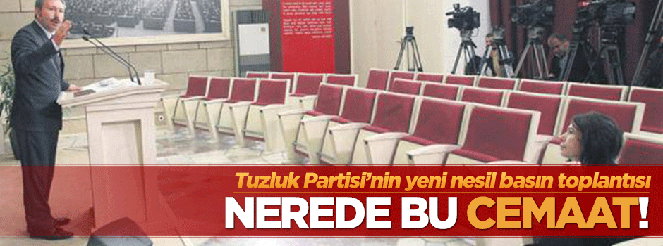 Tuzluk vekilin toplantısını 1 kişi takip etti