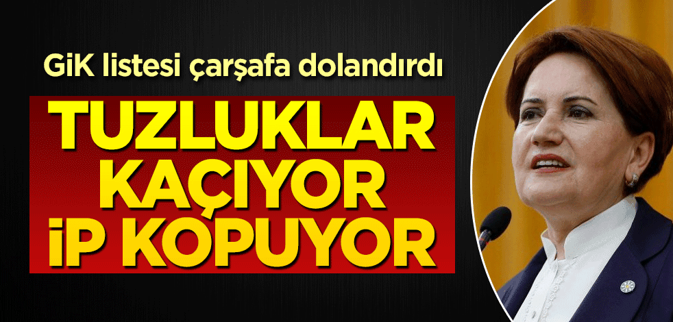 Tuzluklar kaçıyor İP kopuyor