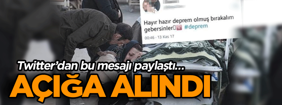 Twitter’dan bu mesajı paylaştı… Açığa alındı