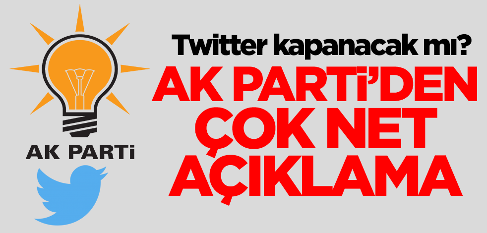 "Twitter kapanacak mı?" AK Parti Genel Başkan Yardımcısı Mahir Ünal açıkladı