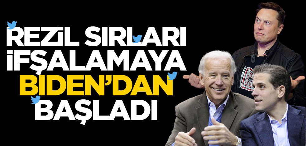 Twitter'ın rezil sırlarını ifşalamaya Biden'dan başladı