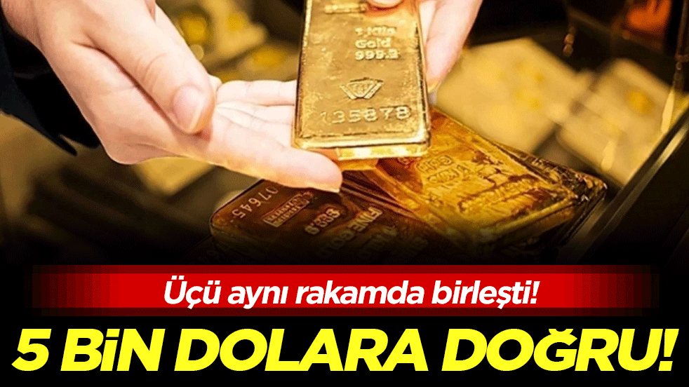 Üç büyük bankadan altın tahmini: 5 bin dolara doğru!