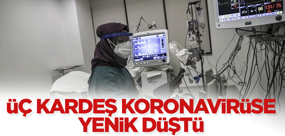 Üç kardeş koronavirüse yenik düştü